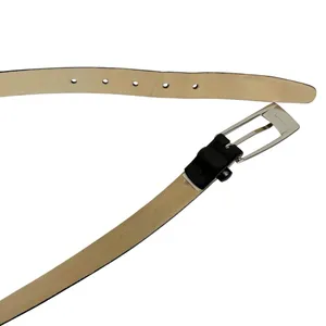 Vintage Ann Taylor Loft Black Leather Minimalist Belt‎ Size Medium thumbnail 4