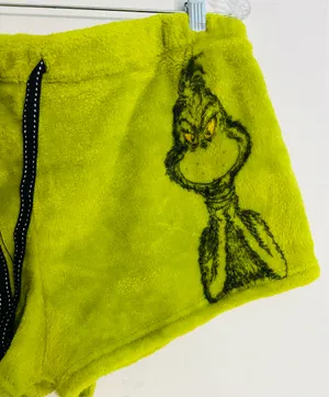 Dr Seuss The Grinch Fuzzy Shorts thumbnail 2