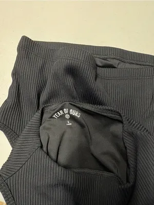 Revolve Year Of Ours Ribbed Mock Neck Bra Black thumbnail 4