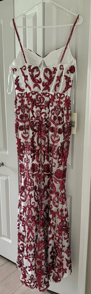 Stacees Prom Dress Red Size 8 thumbnail 2