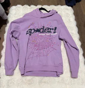 Sp5der Hoodie Purple Size M thumbnail 1