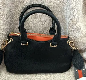 Dream Control Purse Black & Orange Satchel Crossbody Strap Rocker Boho Festival thumbnail 2