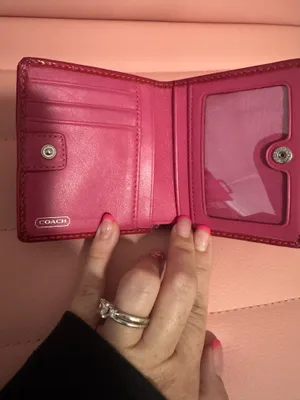 Coach pattern leather wallet thumbnail 3