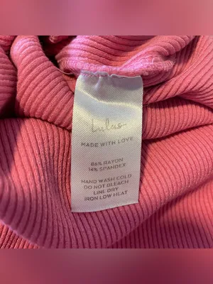 Lulus Ribbed Side Slit Midi Skirt, Pink, Size S, NWOT thumbnail 4