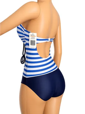 Striped Blue & White One thumbnail 3