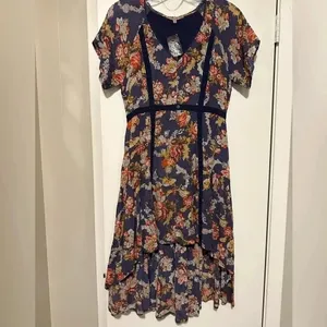 NWT Miss Me blue floral dress Size S thumbnail 2
