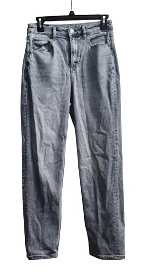 American Eagle Mom Jeans High Waisted‎ Light Wash Denim Stretch Womens 4 thumbnail 1