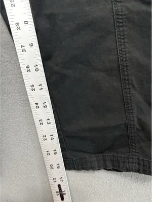 Lee Women's Black Cargo Capri Pants Size 4 Twill Cotton Stretch Mid Rise Pockets thumbnail 4