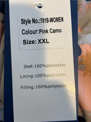 NWT Pooluly Pink Camo Waterproof Ski Jacket Women’s XXL thumbnail 4
