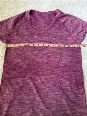Lululemon Swiftly Tech Short Sleeve Crew Heathered Purple / Magenta Mix Size 6 thumbnail 10