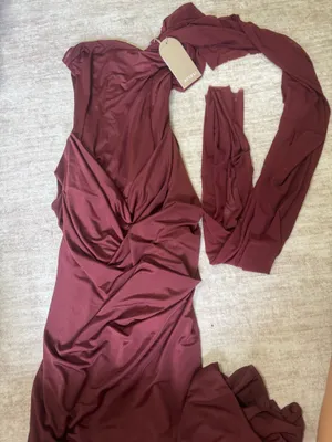 Meshki Mattea slinky and mesh maxi dress size small nwt thumbnail 2