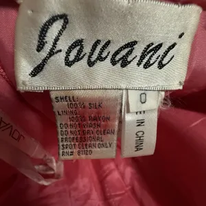 Jovani VTG Y2K Sequin Gown‎ Silk Mermaid Maxi Pink Prom Dress Evening Formal 0 thumbnail 12