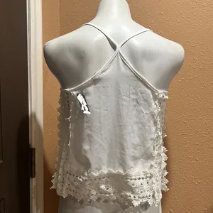 Ecote white spaghetti strap top nwt thumbnail 5