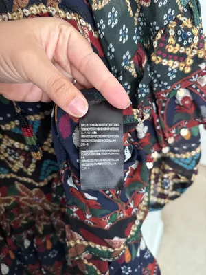 Farm Rio Tropical Shine mini‎ navy blue dress thumbnail 5