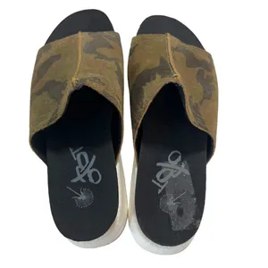 OTBT wayside savanna camo leather platform slides thumbnail 7