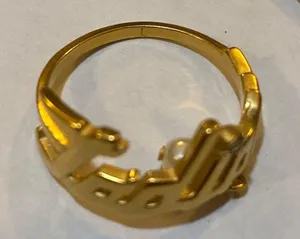 Dior J'ADIOR RING Gold-Finish Metal with a White Resin Pearl and a White Crystal thumbnail 3