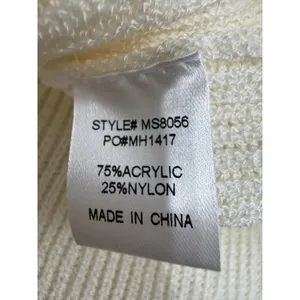 Mimosa Women’s Ivory Ribbed Knit Maxi Skirt Side Slit Stretch Bodycon Size L thumbnail 9