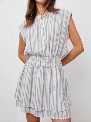 Rails Angelina Cape May Stripe Mini Dress Size Medium thumbnail 4