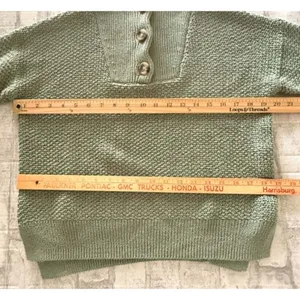 Madewell Canby Button Mockneck Knit Sweater Frosted Willow Preppy Soft Girl XXS thumbnail 7