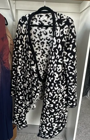 Ugg cheetah cardigan thumbnail 1