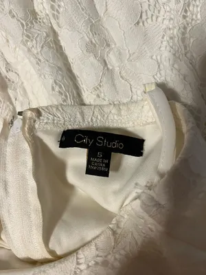 City Studios White lace dress thumbnail 3