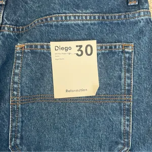 Reformation Diego Mid-Rise Baggy Utility Jeans 30 Cleary Anthropologie NEW thumbnail 11