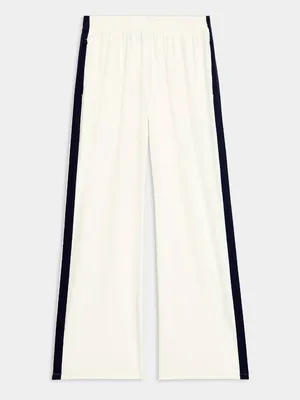 SPLITS59 Maxie Rigor Track Pant Wide Leg in White / Indigo Blue Small $178 thumbnail 2