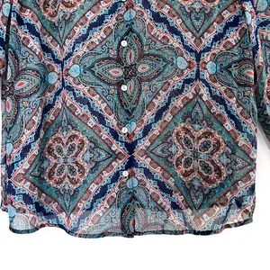 Chico’s Mosaic Print Resort Button Front Blouse thumbnail 5
