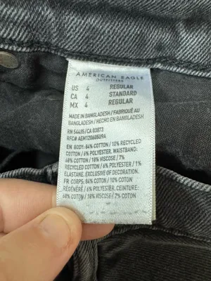 American Eagle Grey Highest Rise 90s Boyfriend Jeans Size 4 thumbnail 7