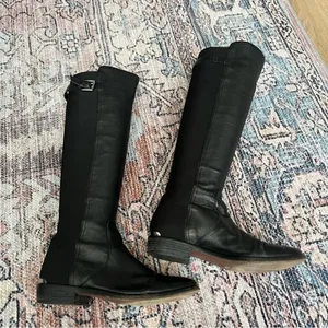 Women's Coach Lilac Knee High Boots in Black Size 6B Tall Leather Riding Boot thumbnail 7