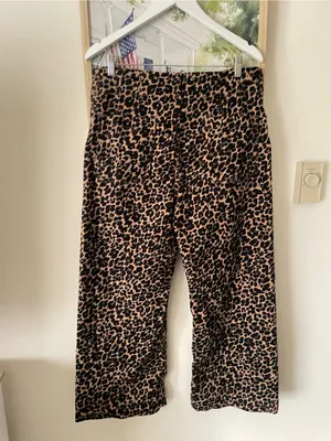 Anthropologie Maeve The Colette High-Rise Wide-Leg Leopard Pants 32 thumbnail 6
