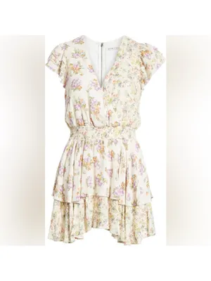 Alice‎ + Olivia Mariska Floral Romper Dress thumbnail 4