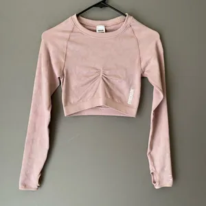 Gymshark sz S pink adapt camo seamless long sleeve crop‎ top thumbnail 6