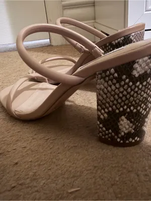 Steve Madden Nude Blush Square-Toe Strappy Heeled Sandals thumbnail 4