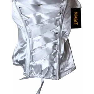 Brand New Never Used Women's White Corset From Spirit Halloween Size S thumbnail 2