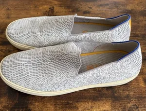 Rothy's The Sneaker 11.5 Grey White Salt and Pepper Slip On Knit Shoes thumbnail 1