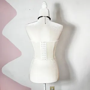 White Lace Corset Bustier Coachella Festival Bridal‎ White Small thumbnail 2