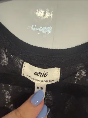 Aerie Black Lace Maxi Tank‎ Swimsuit coverup Dress thumbnail 3