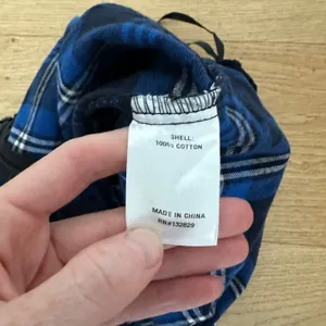 Superdown Plaid Mini Skort in Blue thumbnail 5