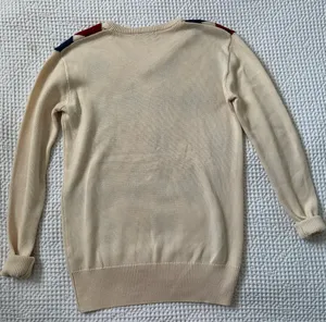 Brandy Melville Cream Argyle Sweater thumbnail 2