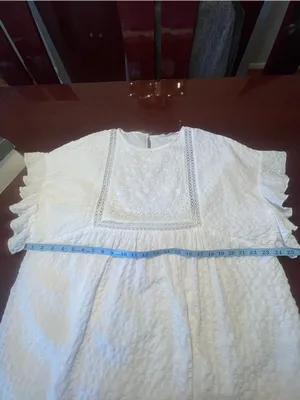 Altar’d State Cove White Embroidered Flutter Sleeve Mini Cotton Dress Boho Sz M thumbnail 8