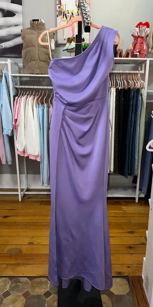 PromGirl Purple One Shoulder Formal Prom Dress thumbnail 1
