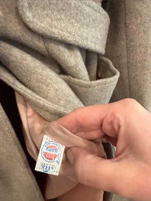 Vintage fur lined Montgomery Ward Union made Pea coat thumbnail 5