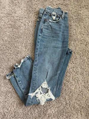 Abercrombie & Fitch High Rise Mom Denim Jean thumbnail 2