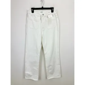 Madewell The Curvy Cleo Straight Jean White Rigid Denim High Rise US 29 NWT thumbnail 7