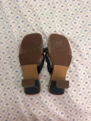 Vintage denim heels Blue Size 7 thumbnail 2