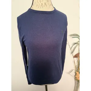 Polo Ralph Lauren Navy‎ Blue Cotton Cashmere Crewneck Sweater Mens Small S/P thumbnail 2