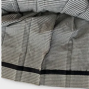 VTG Susan Bristol Black White Houndstooth Pleated Skirt Size 14 Preppy Academia thumbnail 8