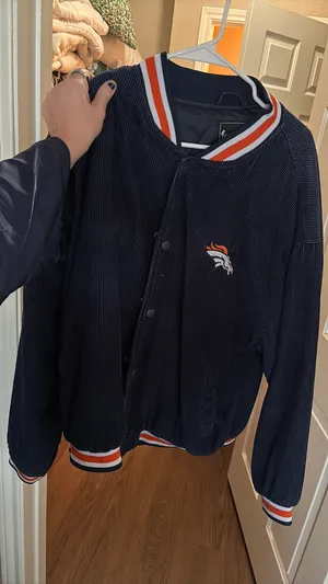 vintage broncos nfl denver jacket Blue Size L thumbnail 3