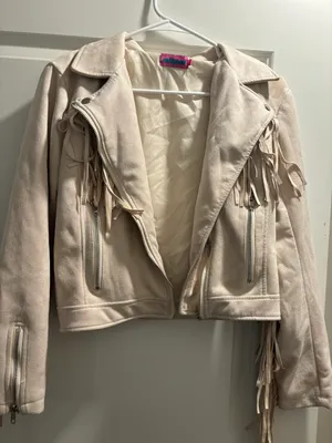 Edikted Tan Leather Jacket thumbnail 1